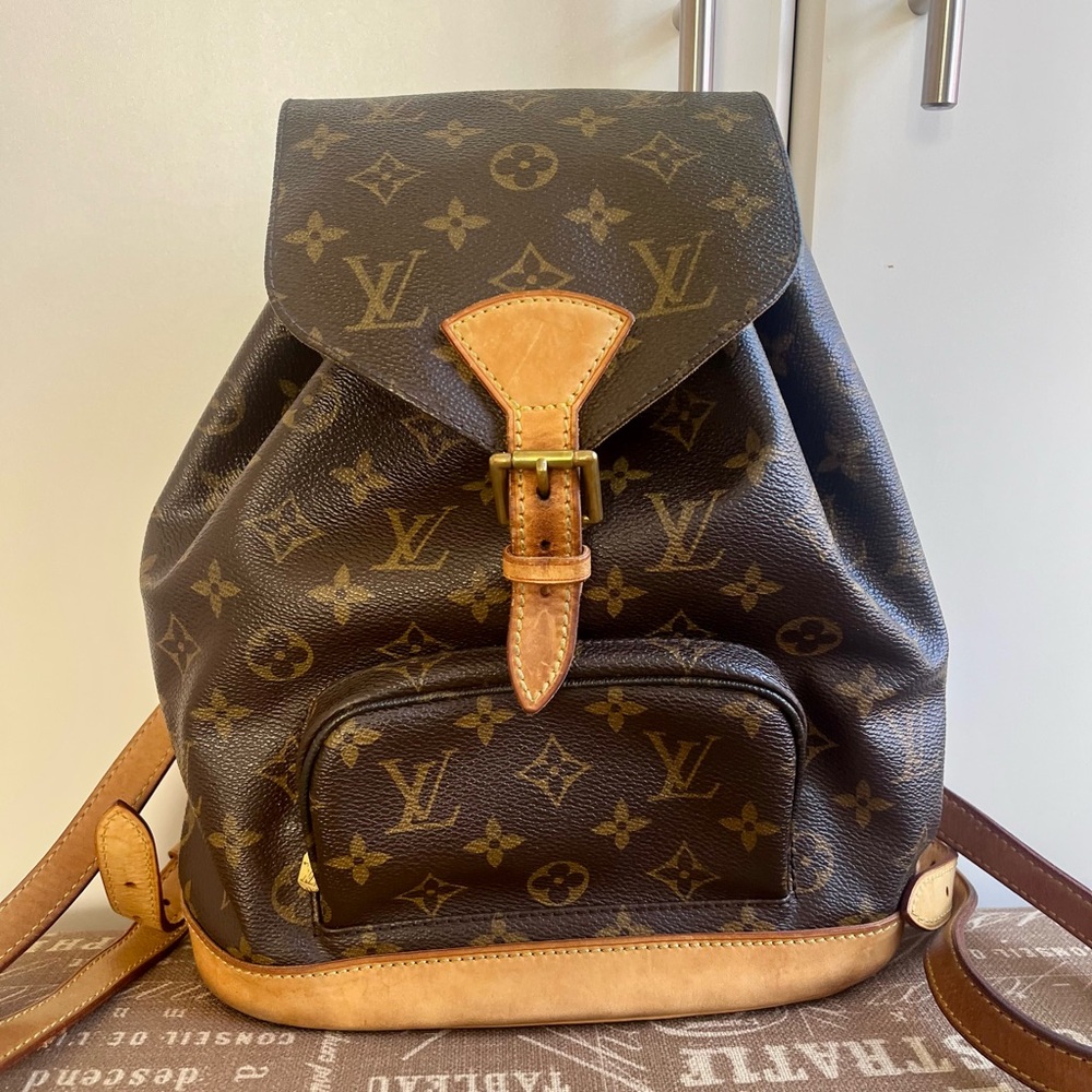 Louis Vuitton Montsouris Brown Canvas Backpack
